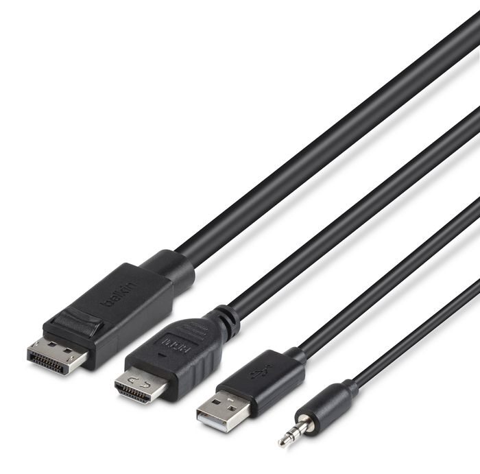 TAA DUAL (1) HDMI-HDMI (1) DP-DP/USB/AU CBL, , hi-res